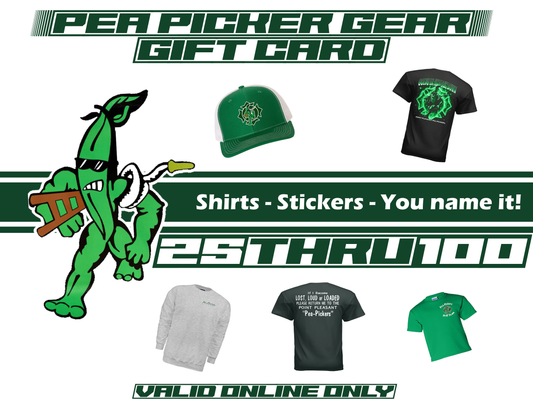 Pea Picker Gear - Gift Card